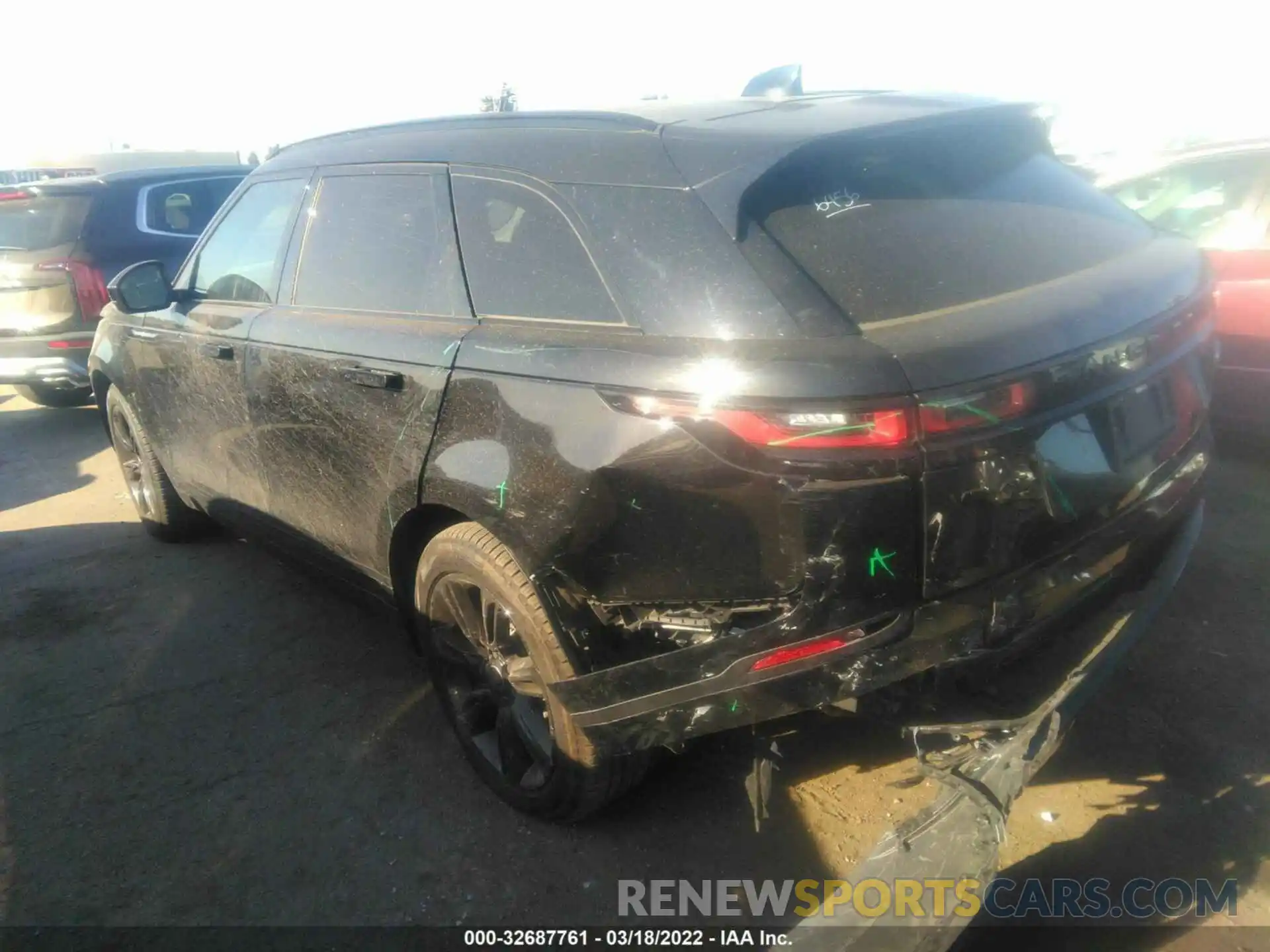 3 Photograph of a damaged car SALYJ2EX7MA301732 LAND ROVER RANGE ROVER VELAR 2021