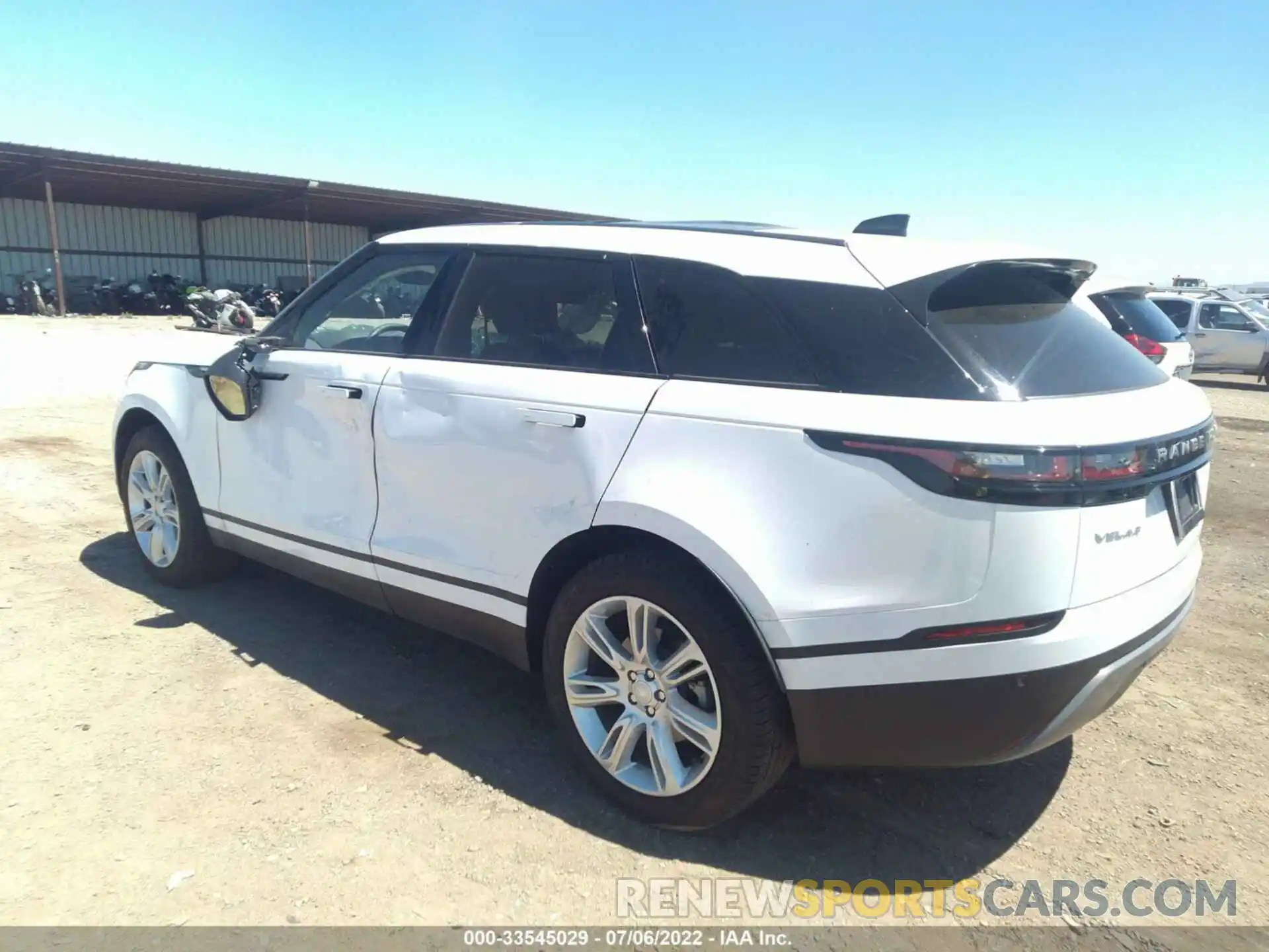 3 Фотография поврежденного автомобиля SALYJ2EX7MA317512 LAND ROVER RANGE ROVER VELAR 2021