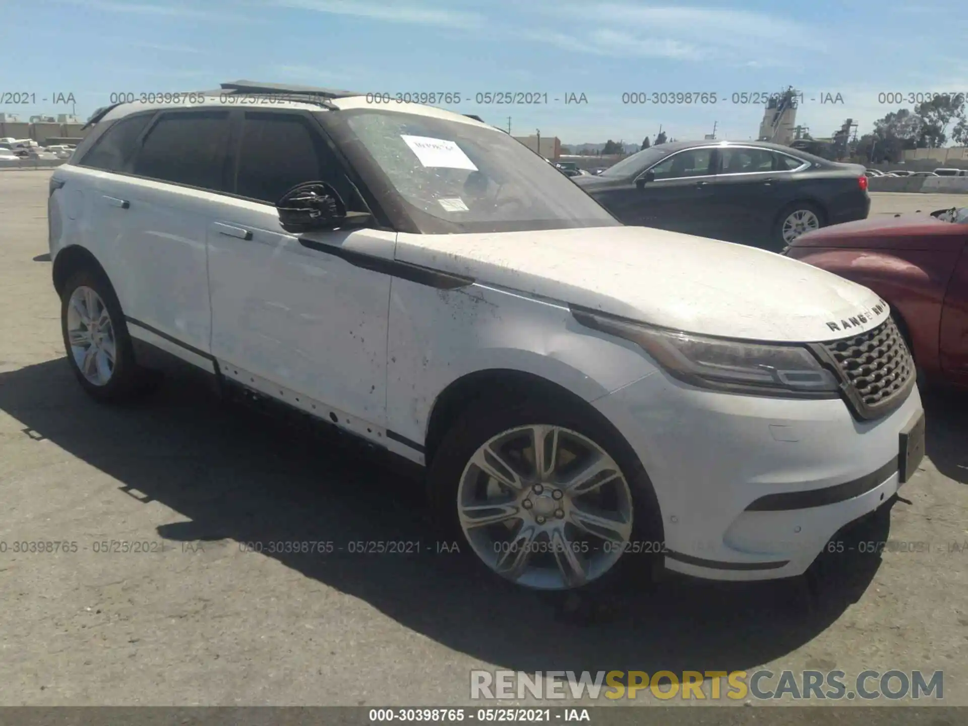 1 Photograph of a damaged car SALYJ2EX8MA299876 LAND ROVER RANGE ROVER VELAR 2021