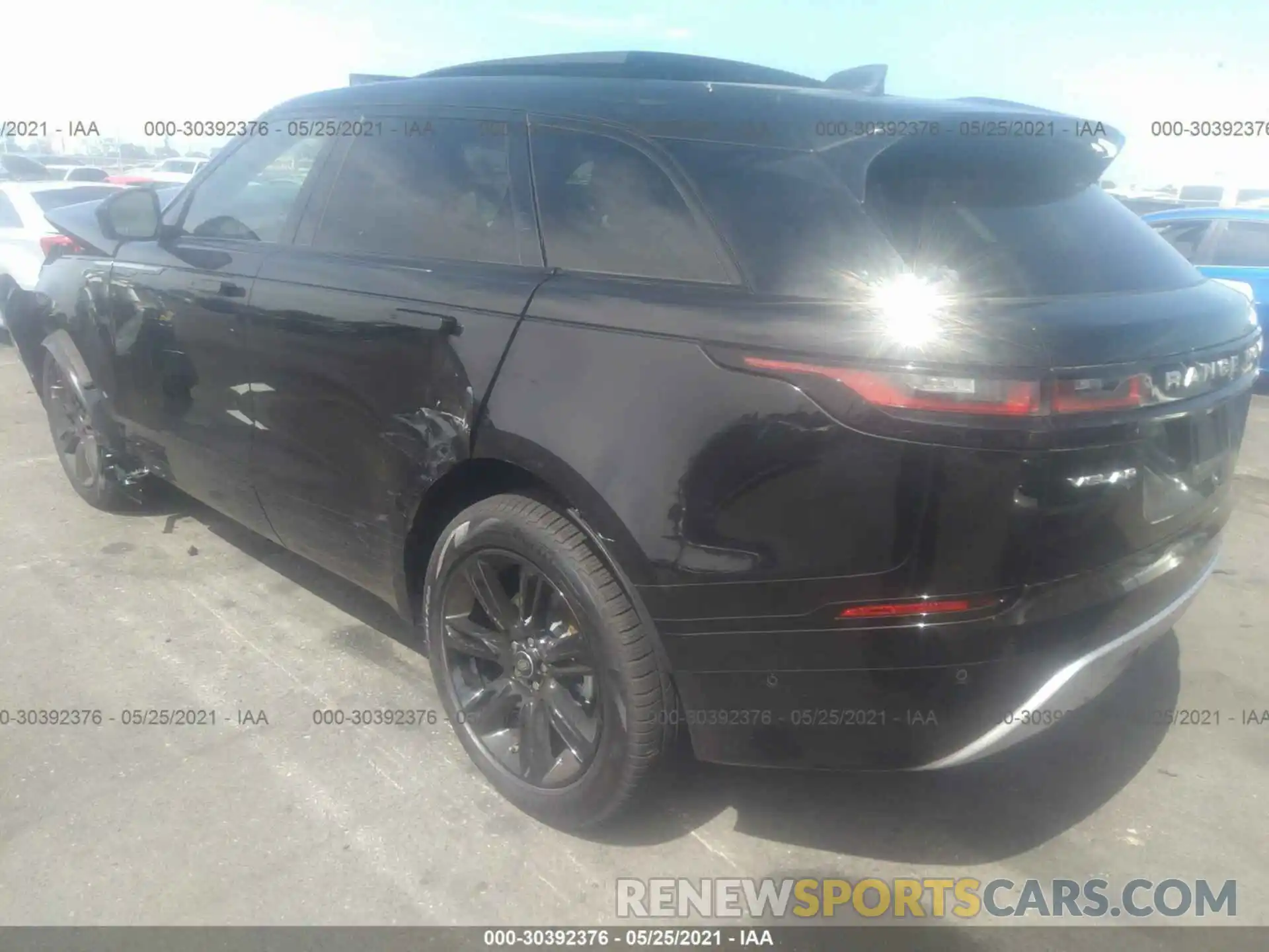 3 Фотография поврежденного автомобиля SALYJ2EX8MA305773 LAND ROVER RANGE ROVER VELAR 2021