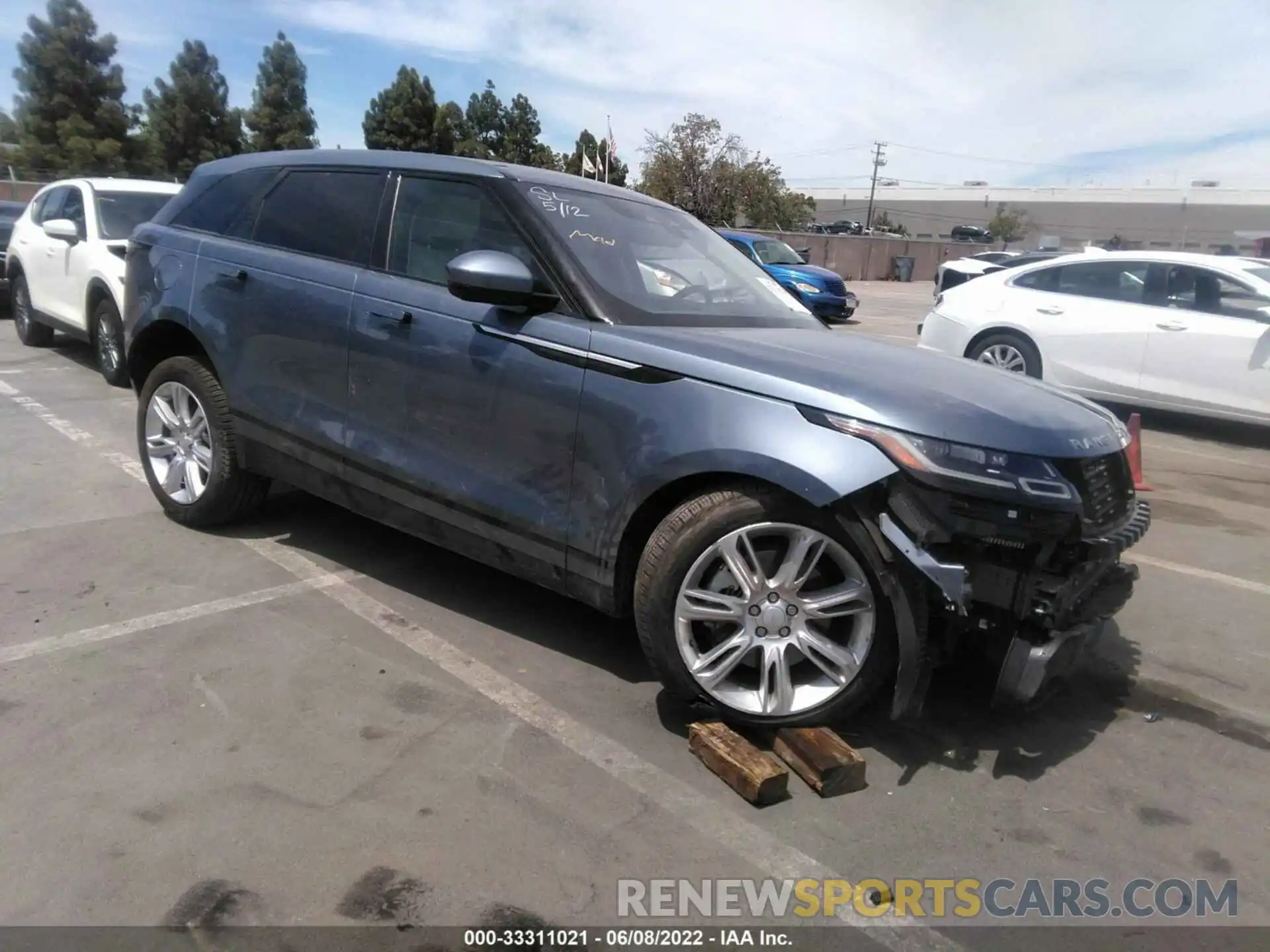 1 Photograph of a damaged car SALYJ2EXXMA319027 LAND ROVER RANGE ROVER VELAR 2021