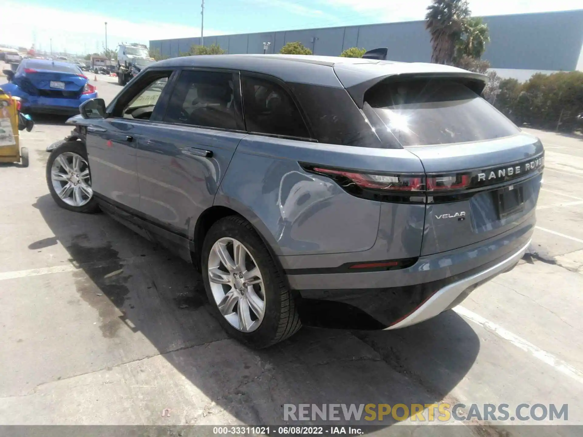 3 Photograph of a damaged car SALYJ2EXXMA319027 LAND ROVER RANGE ROVER VELAR 2021