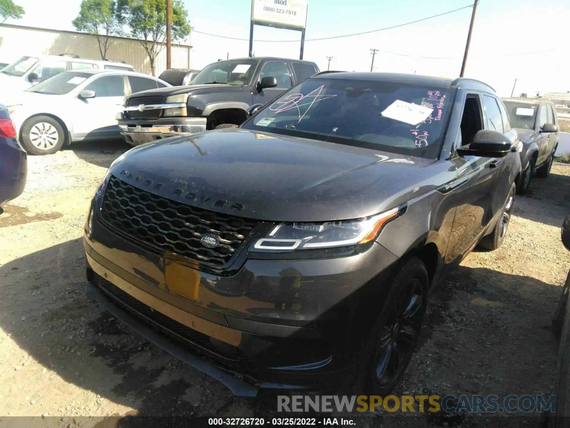 2 Photograph of a damaged car SALYJ2EXXMA325779 LAND ROVER RANGE ROVER VELAR 2021