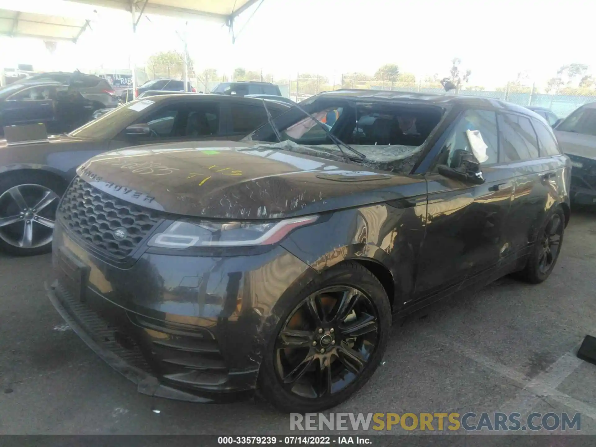 2 Photograph of a damaged car SALYT2EU3MA319807 LAND ROVER RANGE ROVER VELAR 2021