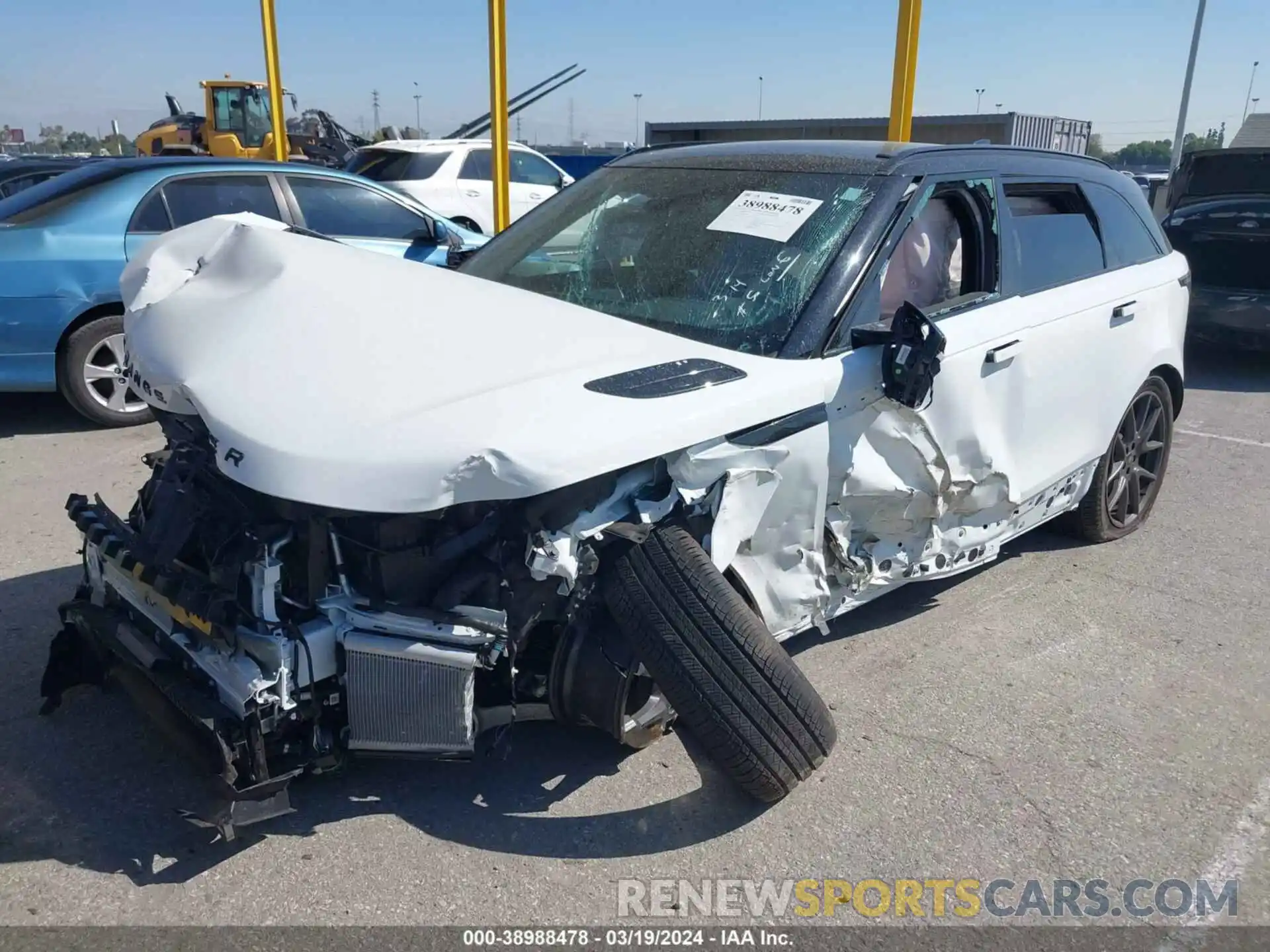 2 Photograph of a damaged car SALYT2EU7MA315226 LAND ROVER RANGE ROVER VELAR 2021