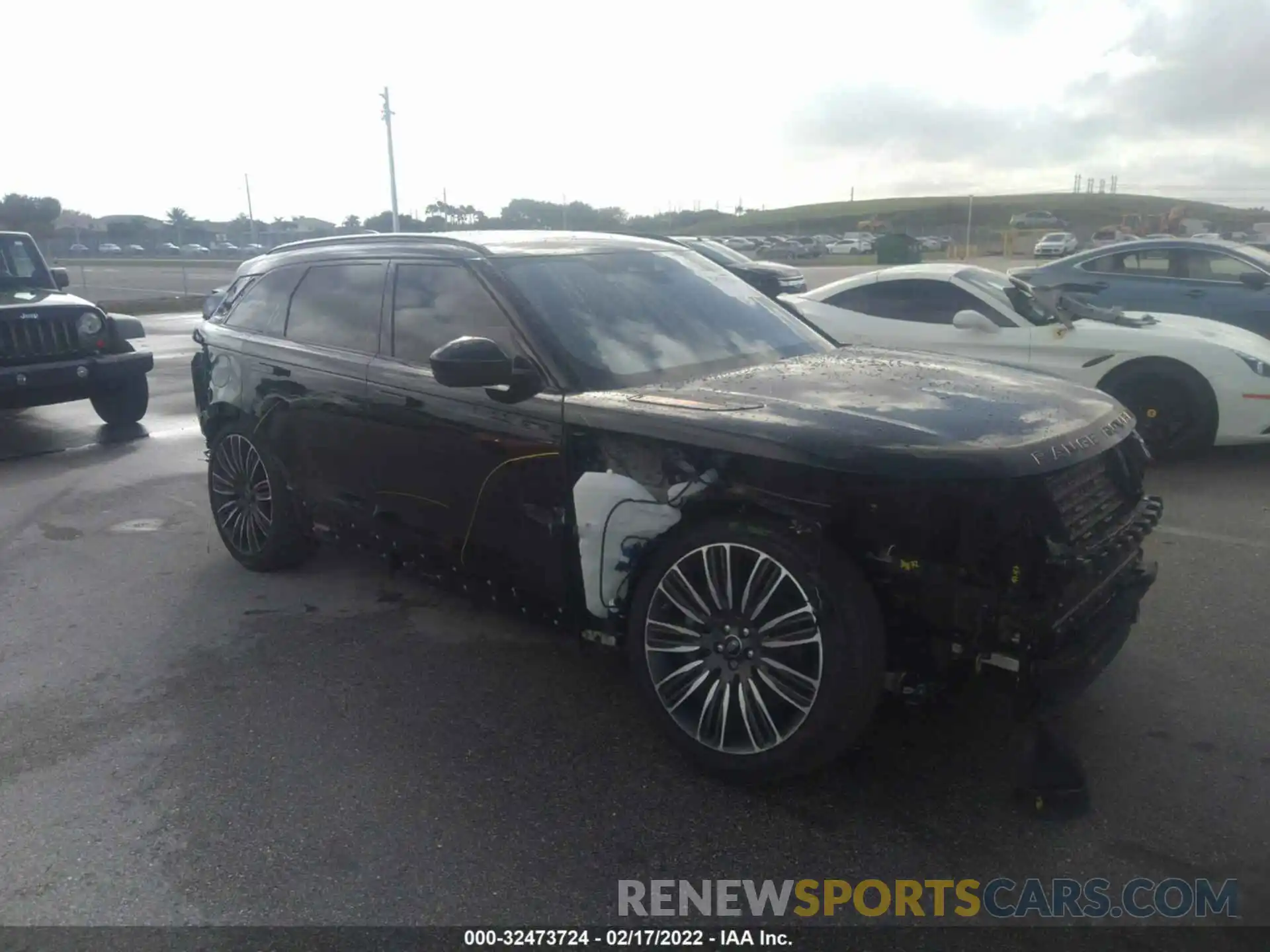 1 Photograph of a damaged car SALYT2EU8MA299439 LAND ROVER RANGE ROVER VELAR 2021