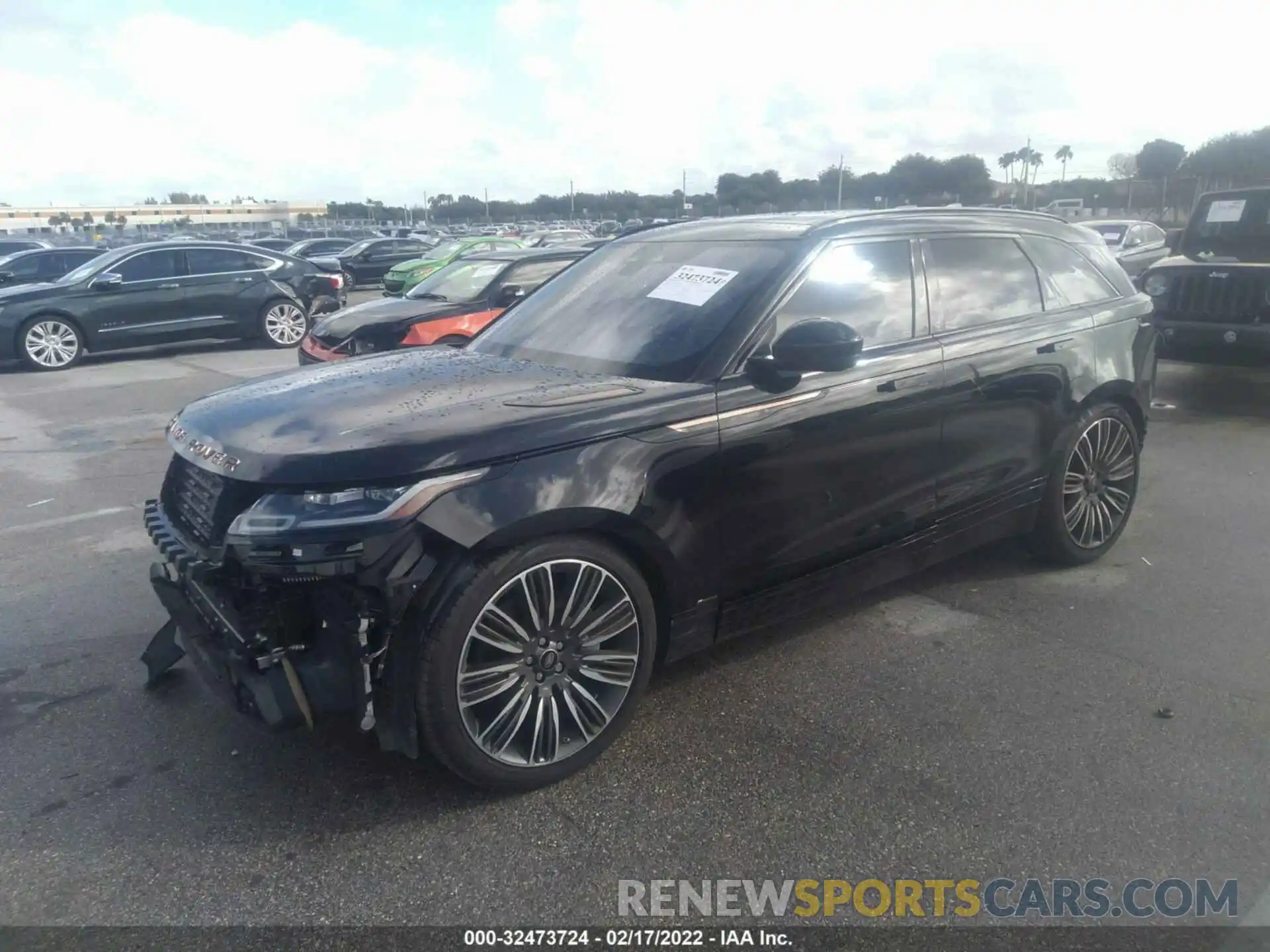 2 Photograph of a damaged car SALYT2EU8MA299439 LAND ROVER RANGE ROVER VELAR 2021