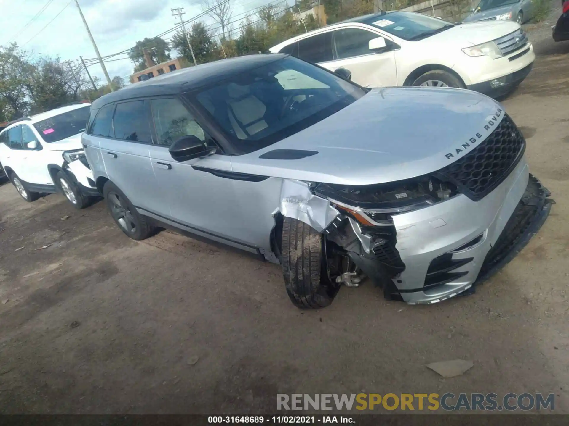 1 Photograph of a damaged car SALYT2EX1MA321887 LAND ROVER RANGE ROVER VELAR 2021