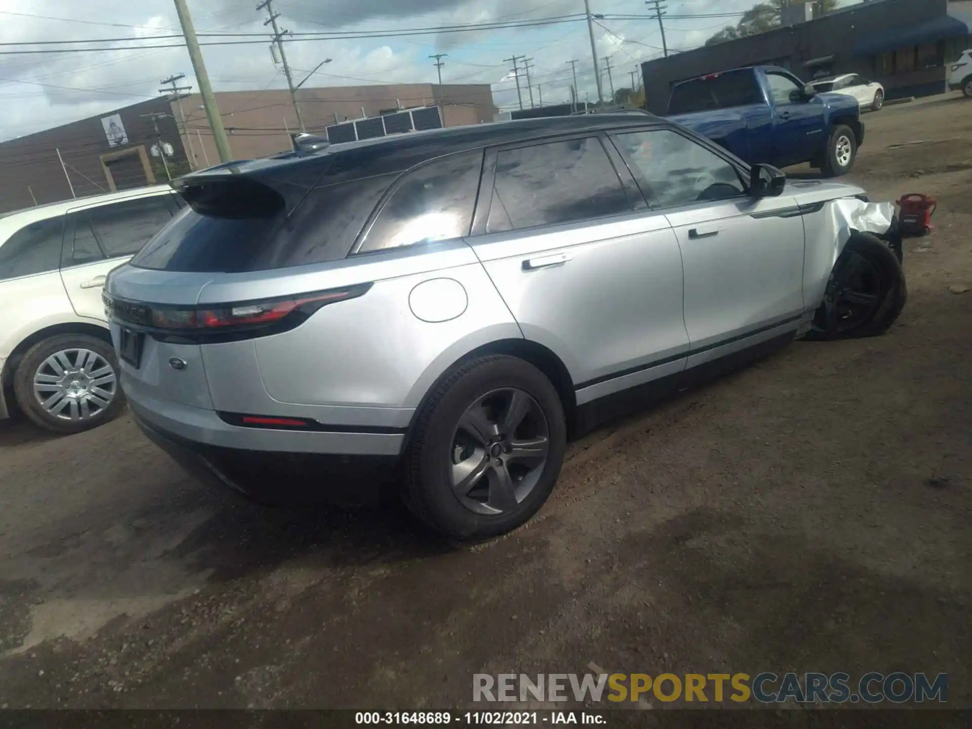 4 Photograph of a damaged car SALYT2EX1MA321887 LAND ROVER RANGE ROVER VELAR 2021