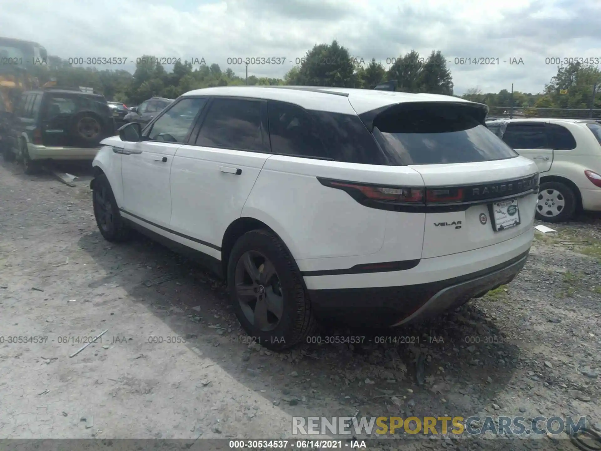 3 Фотография поврежденного автомобиля SALYT2EX2MA313264 LAND ROVER RANGE ROVER VELAR 2021