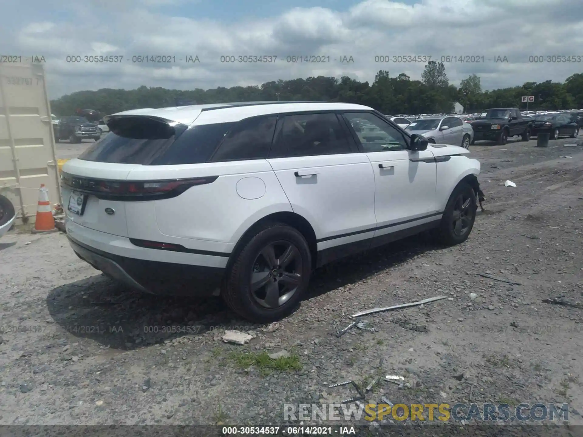 4 Фотография поврежденного автомобиля SALYT2EX2MA313264 LAND ROVER RANGE ROVER VELAR 2021