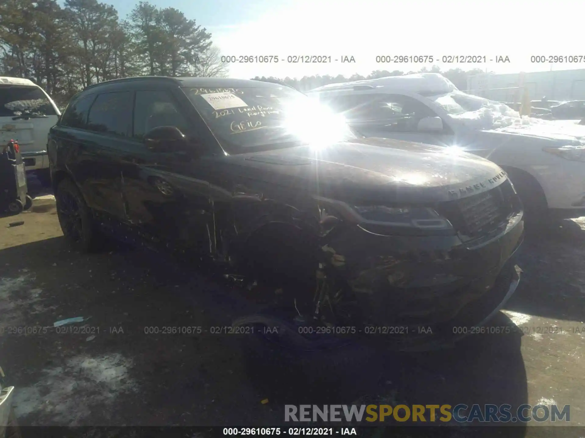 1 Photograph of a damaged car SALYT2EX3MA298368 LAND ROVER RANGE ROVER VELAR 2021