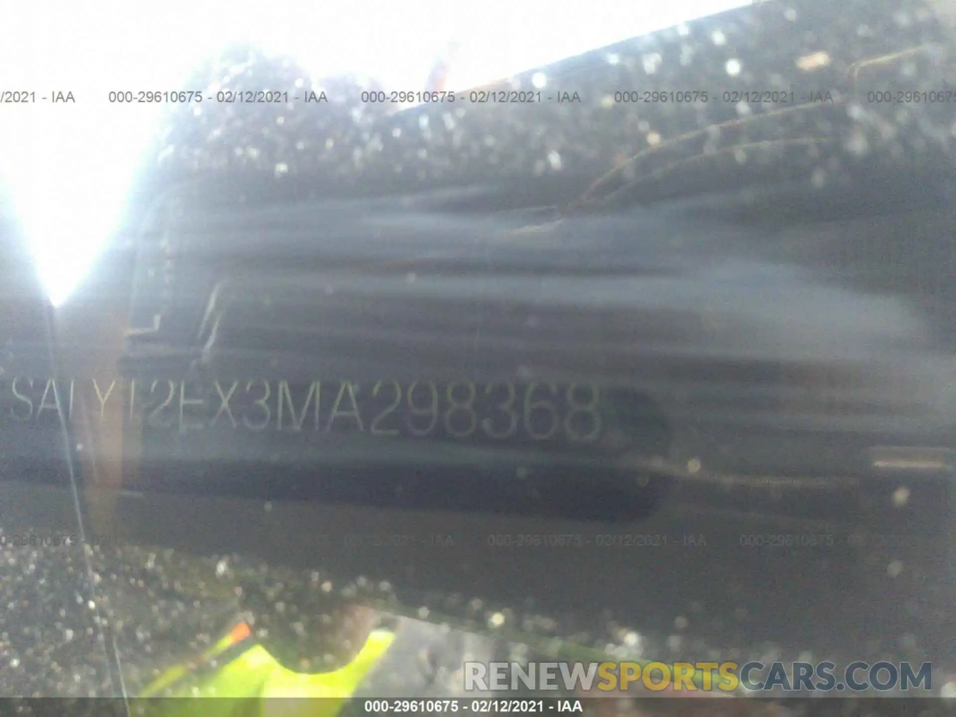 9 Photograph of a damaged car SALYT2EX3MA298368 LAND ROVER RANGE ROVER VELAR 2021