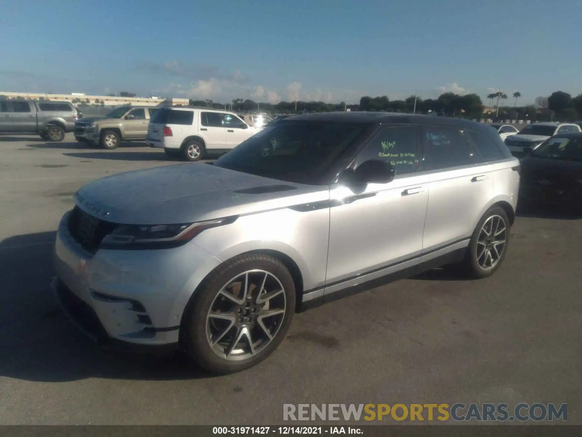 2 Фотография поврежденного автомобиля SALYT2EX4MA308891 LAND ROVER RANGE ROVER VELAR 2021