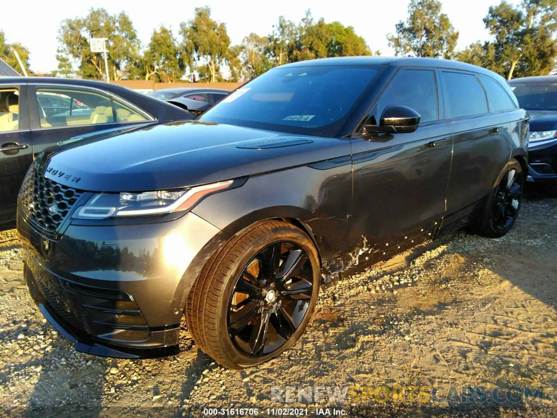 2 Photograph of a damaged car SALYT2EX4MA322967 LAND ROVER RANGE ROVER VELAR 2021