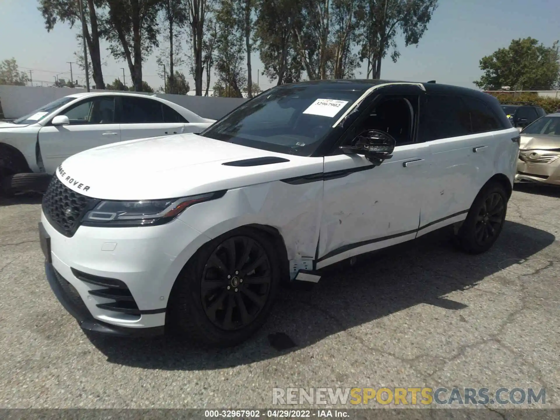 2 Photograph of a damaged car SALYT2EX7MA305144 LAND ROVER RANGE ROVER VELAR 2021