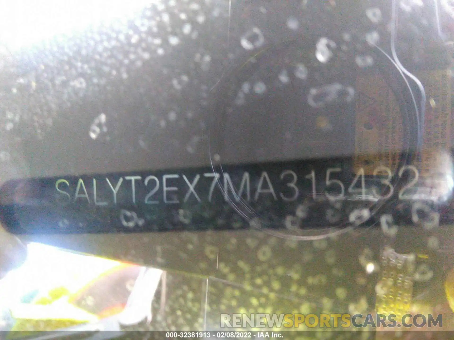 9 Photograph of a damaged car SALYT2EX7MA315432 LAND ROVER RANGE ROVER VELAR 2021