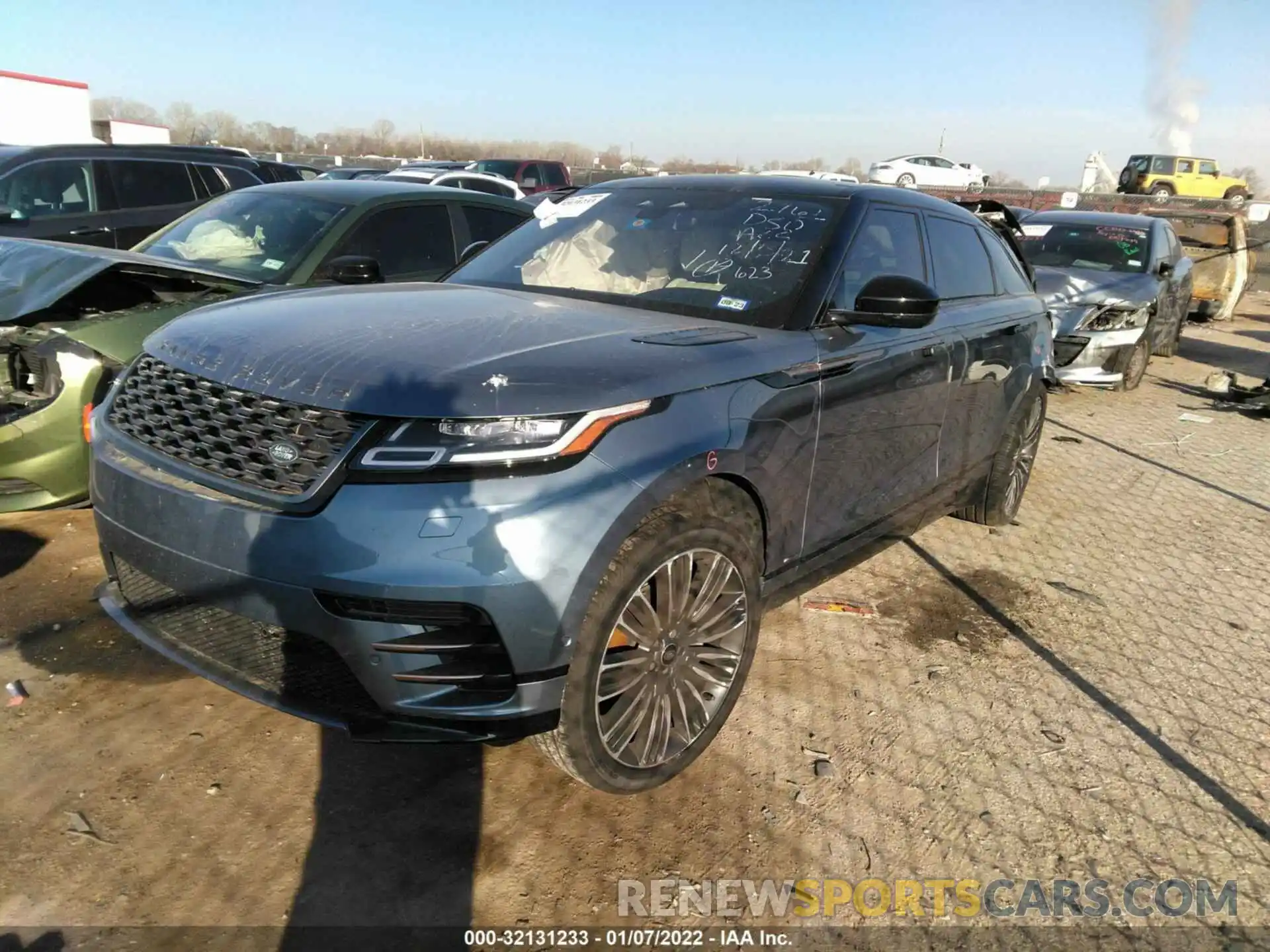 2 Photograph of a damaged car SALYT2EX7MA321828 LAND ROVER RANGE ROVER VELAR 2021