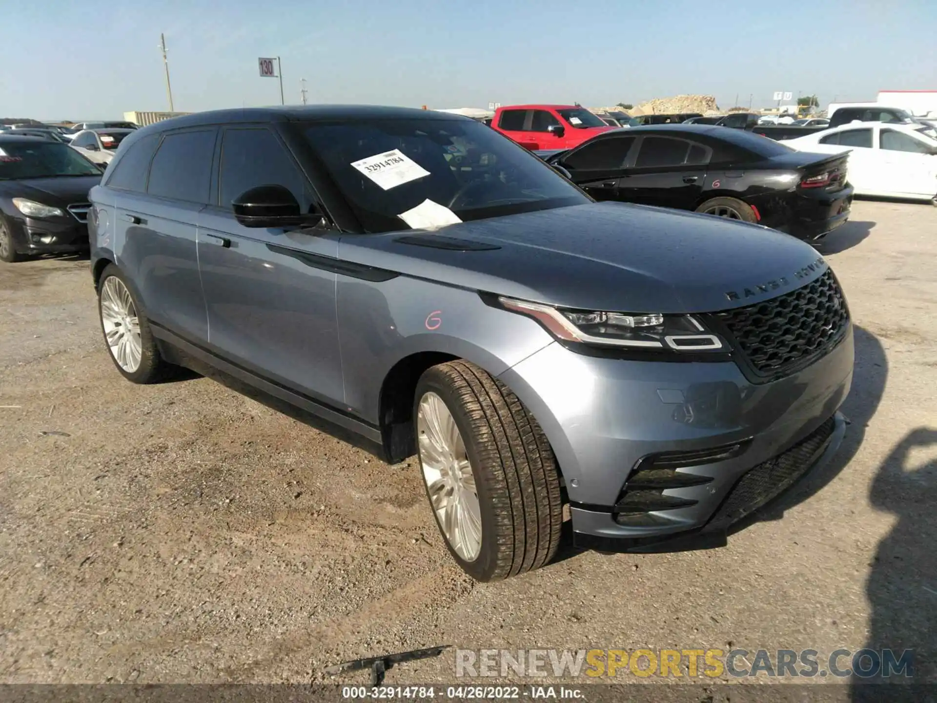 1 Фотография поврежденного автомобиля SALYT2EX7MA322929 LAND ROVER RANGE ROVER VELAR 2021