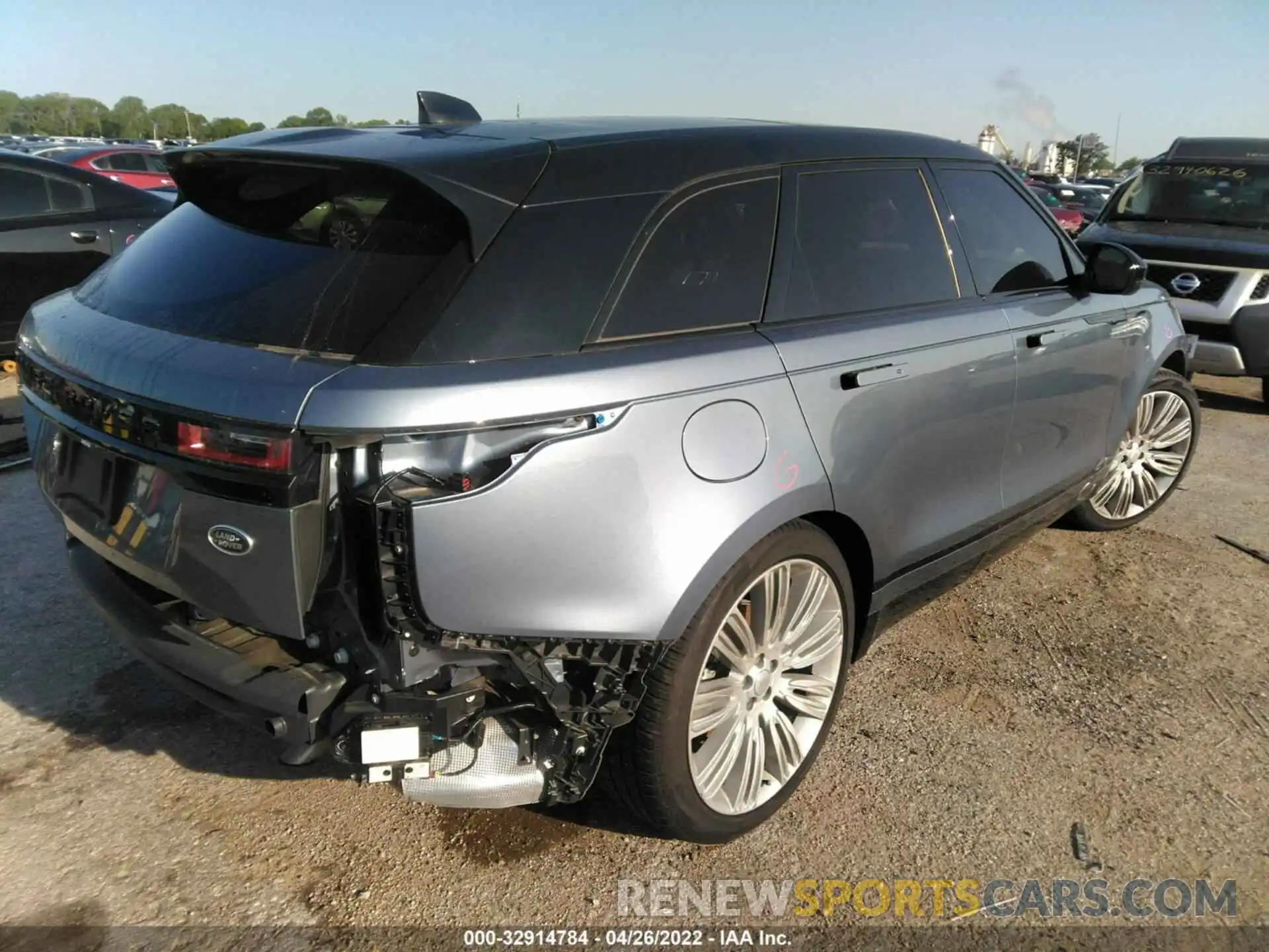 4 Фотография поврежденного автомобиля SALYT2EX7MA322929 LAND ROVER RANGE ROVER VELAR 2021