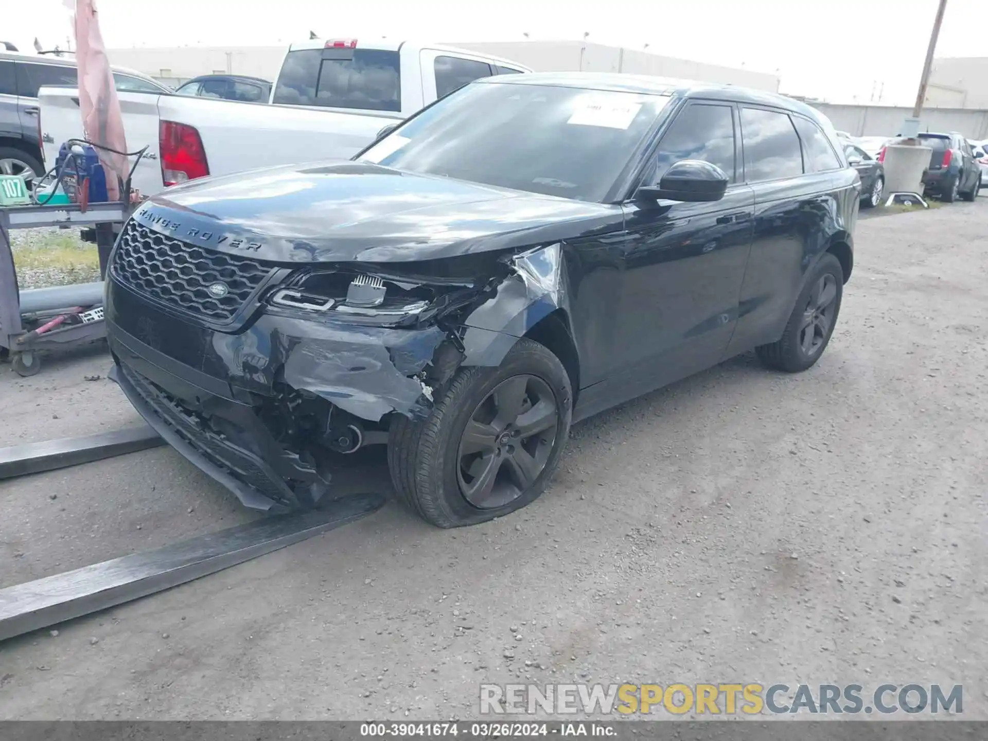 2 Photograph of a damaged car SALYJ2EX0NA333617 LAND ROVER RANGE ROVER VELAR 2022