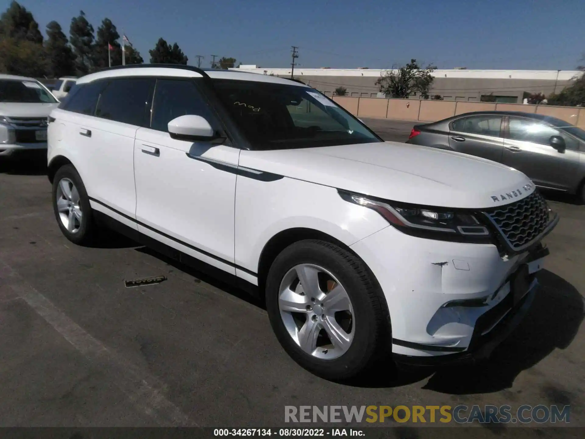 1 Photograph of a damaged car SALYJ2EXXNA331471 LAND ROVER RANGE ROVER VELAR 2022