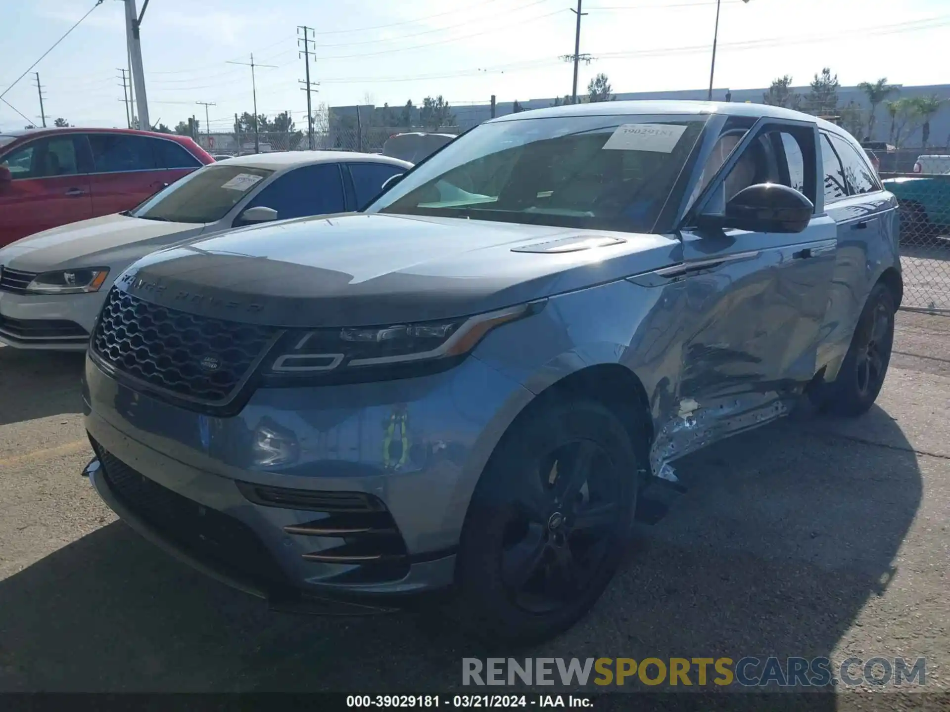 2 Photograph of a damaged car SALYT2EX0NA333319 LAND ROVER RANGE ROVER VELAR 2022