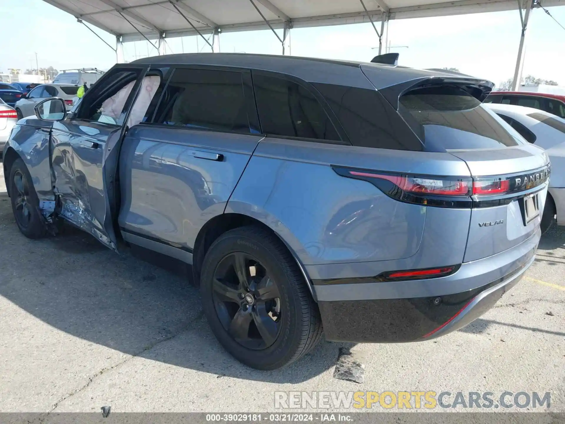 3 Фотография поврежденного автомобиля SALYT2EX0NA333319 LAND ROVER RANGE ROVER VELAR 2022