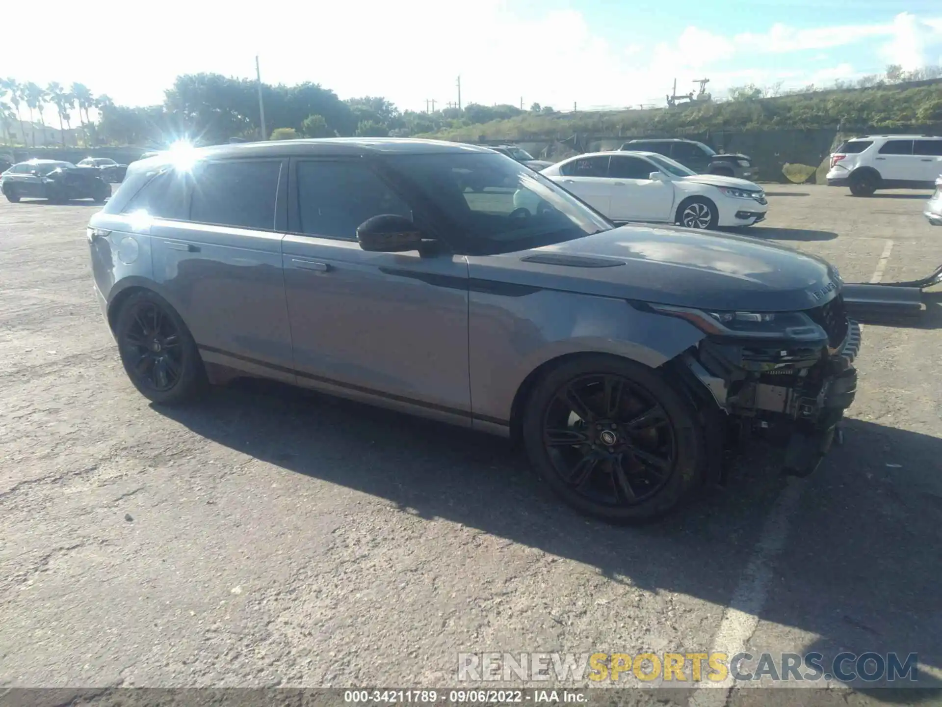 1 Photograph of a damaged car SALYT2EX1NA342501 LAND ROVER RANGE ROVER VELAR 2022