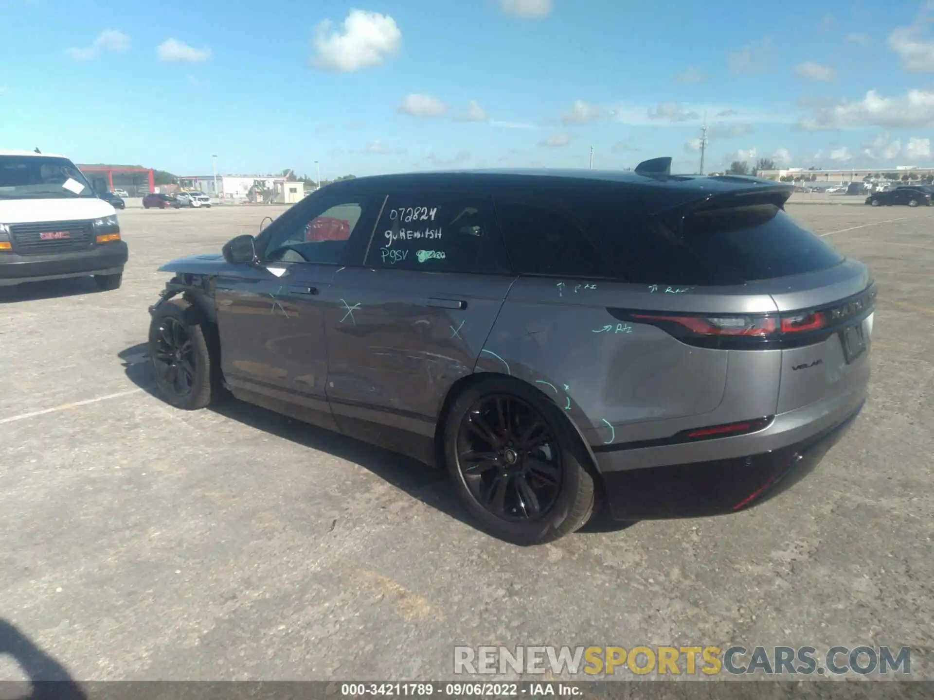 3 Photograph of a damaged car SALYT2EX1NA342501 LAND ROVER RANGE ROVER VELAR 2022