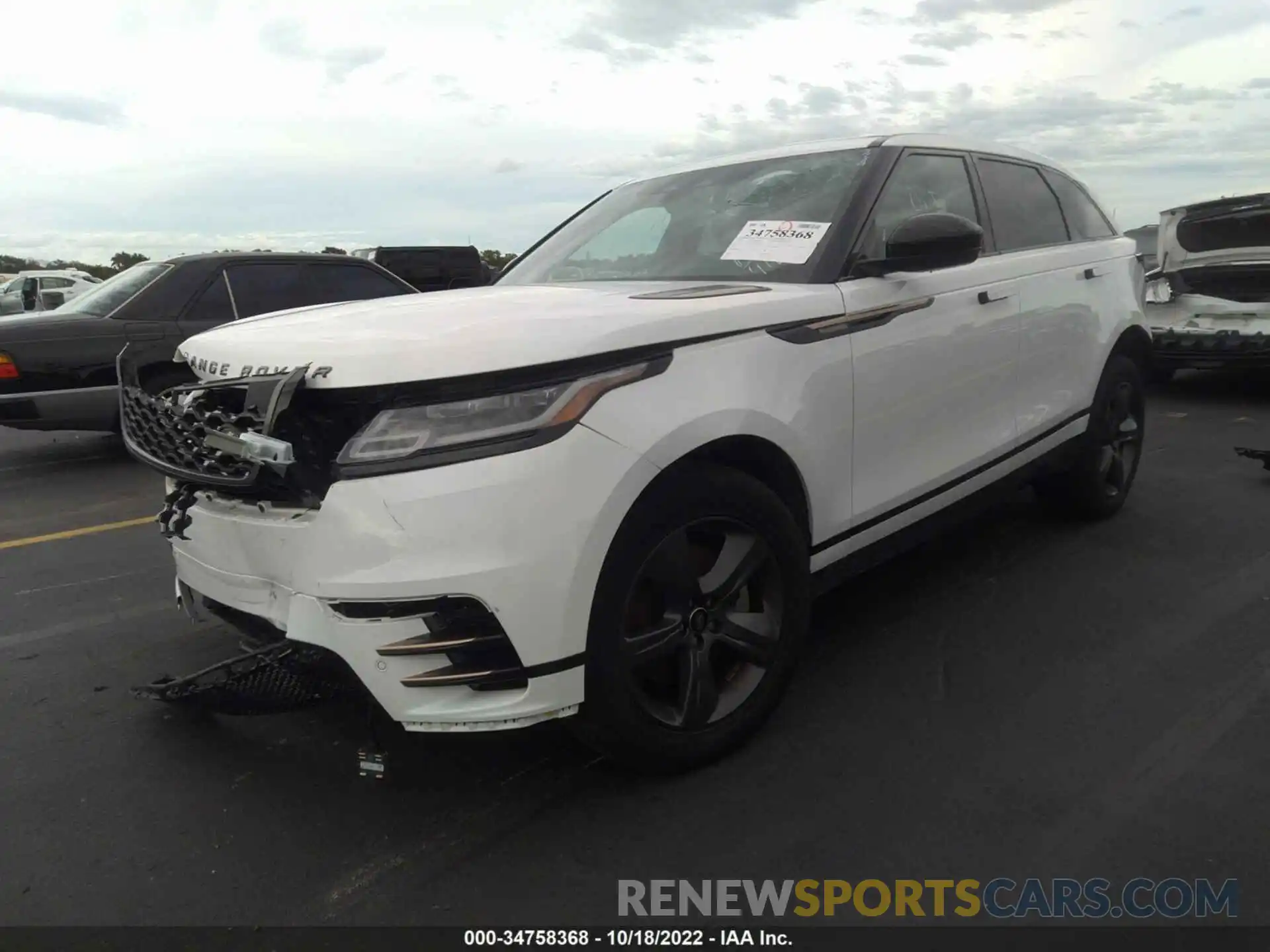 2 Photograph of a damaged car SALYT2EX4NA329712 LAND ROVER RANGE ROVER VELAR 2022