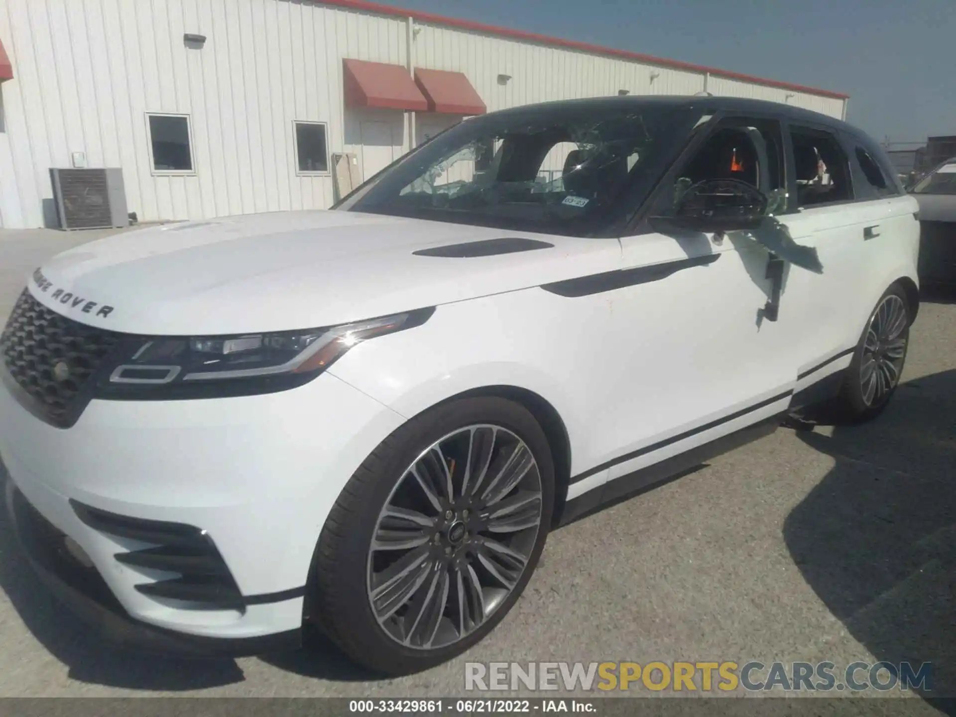 2 Фотография поврежденного автомобиля SALYT2EX8NA333536 LAND ROVER RANGE ROVER VELAR 2022