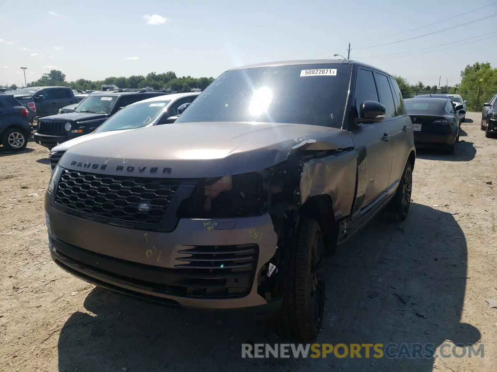 2 Фотография поврежденного автомобиля SALGS2RE0KA522104 LAND ROVER RANGEROVER 2019