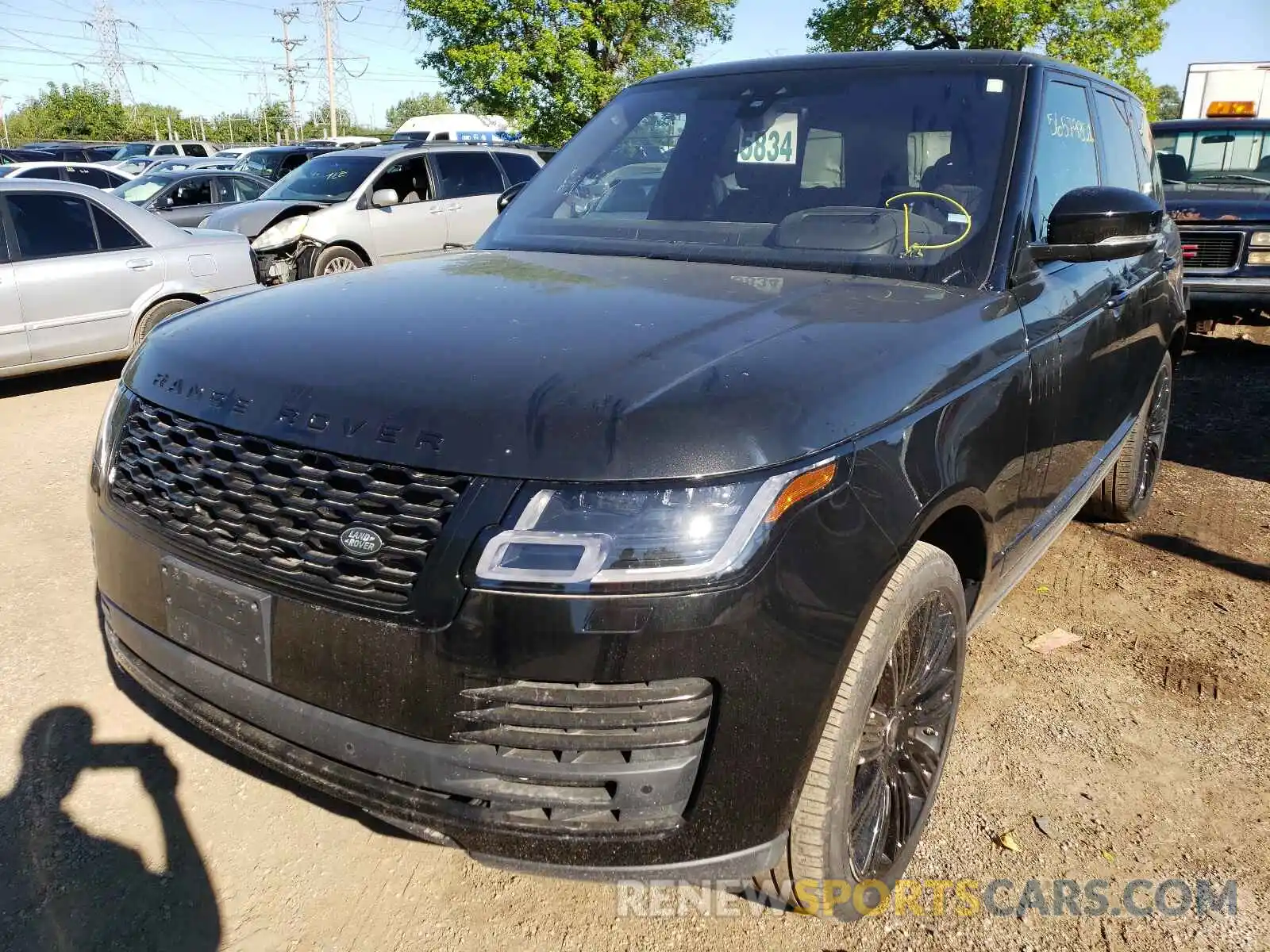 2 Фотография поврежденного автомобиля SALGS2RE2KA545576 LAND ROVER RANGEROVER 2019