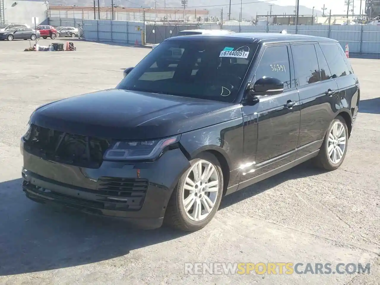 2 Photograph of a damaged car SALGS2RE7KA548960 LAND ROVER RANGEROVER 2019