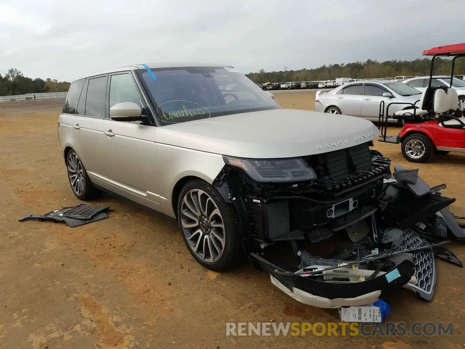 1 Фотография поврежденного автомобиля SALGS2REXKA545342 LAND ROVER RANGEROVER 2019