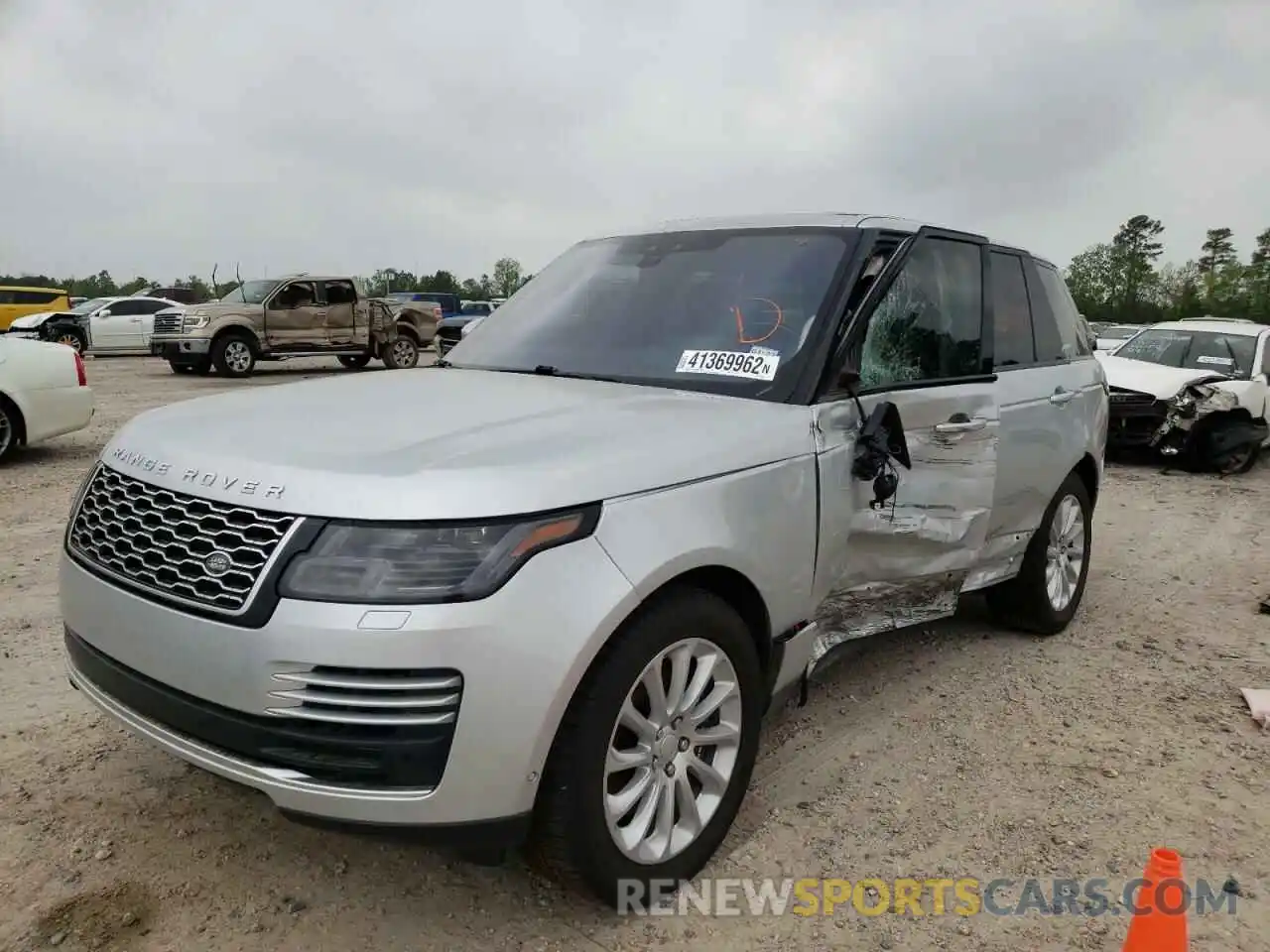 2 Фотография поврежденного автомобиля SALGS2SV2KA542798 LAND ROVER RANGEROVER 2019