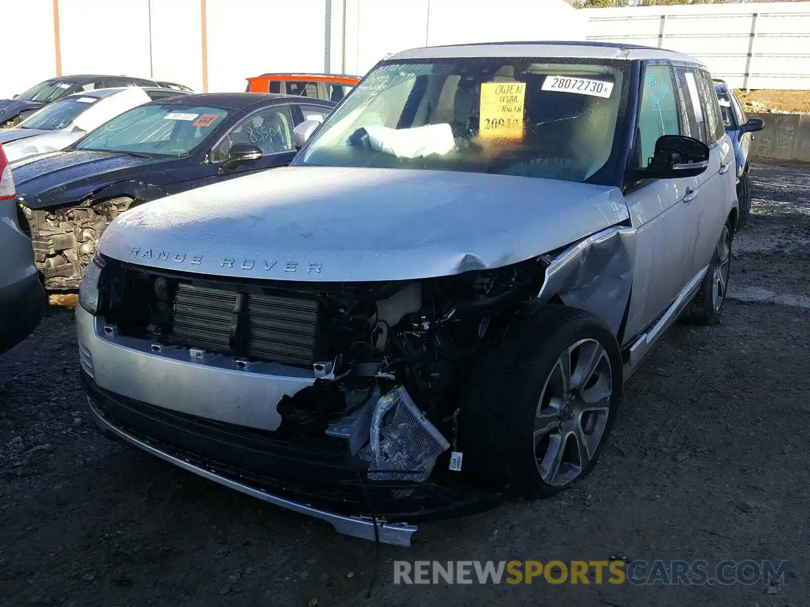 2 Photograph of a damaged car SALGS2SV2KA542915 LAND ROVER RANGEROVER 2019