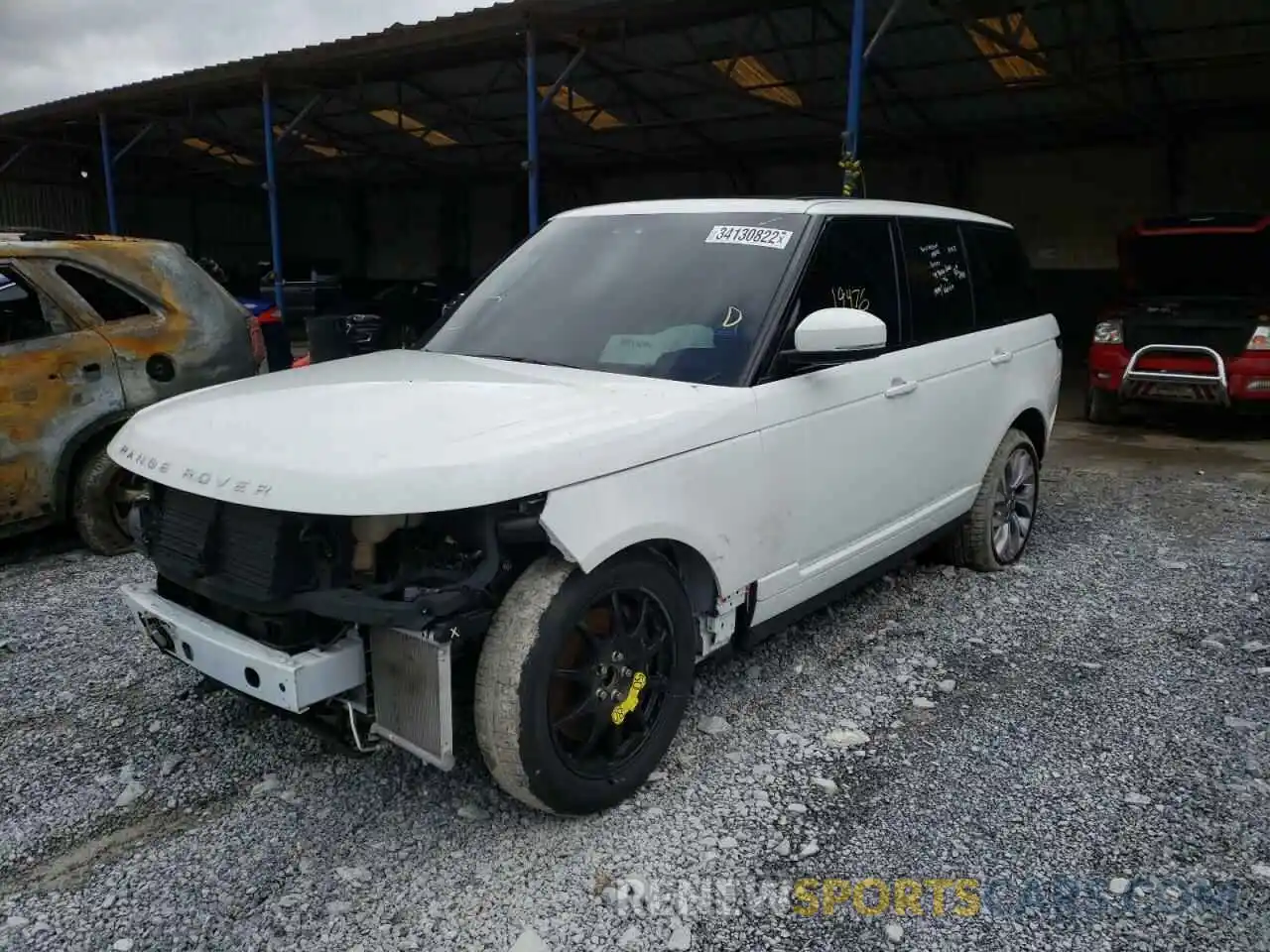 2 Фотография поврежденного автомобиля SALGS2SV3KA552689 LAND ROVER RANGEROVER 2019