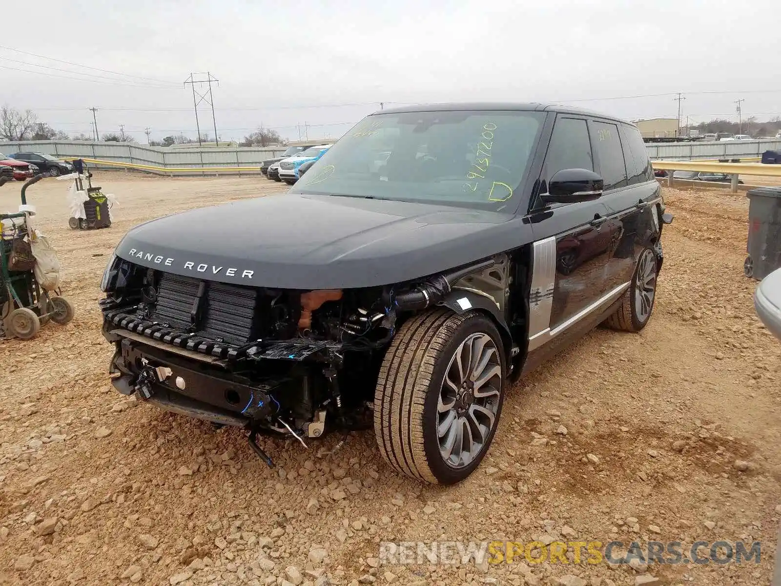 2 Фотография поврежденного автомобиля SALGS2SV4KA543449 LAND ROVER RANGEROVER 2019