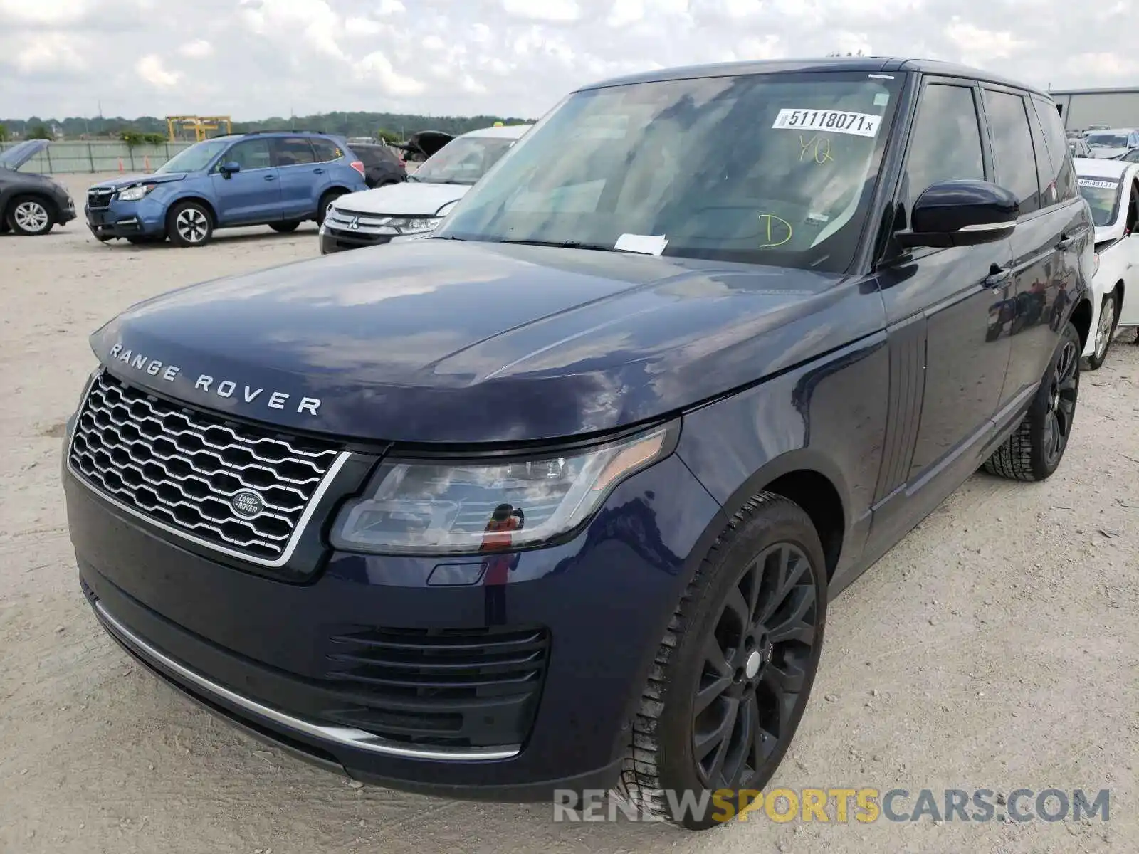 2 Фотография поврежденного автомобиля SALGS2SV8KA544376 LAND ROVER RANGEROVER 2019