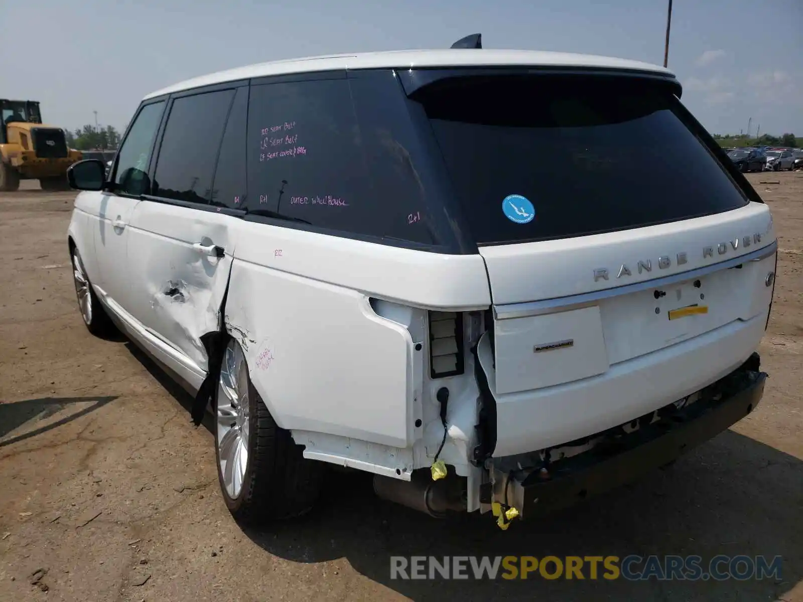 3 Фотография поврежденного автомобиля SALGS5RE7KA551441 LAND ROVER RANGEROVER 2019