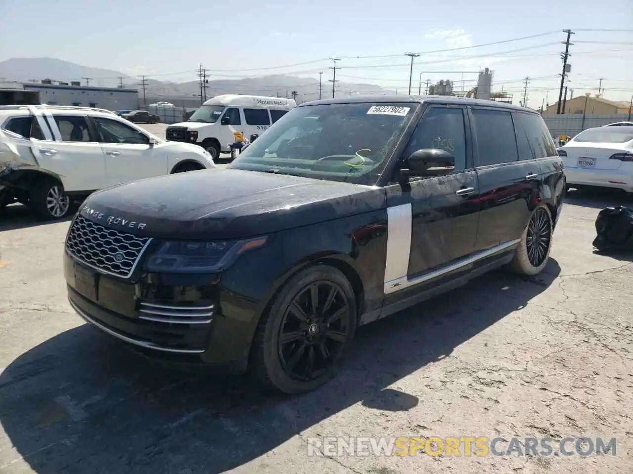 2 Фотография поврежденного автомобиля SALGV5RE9KA539993 LAND ROVER RANGEROVER 2019