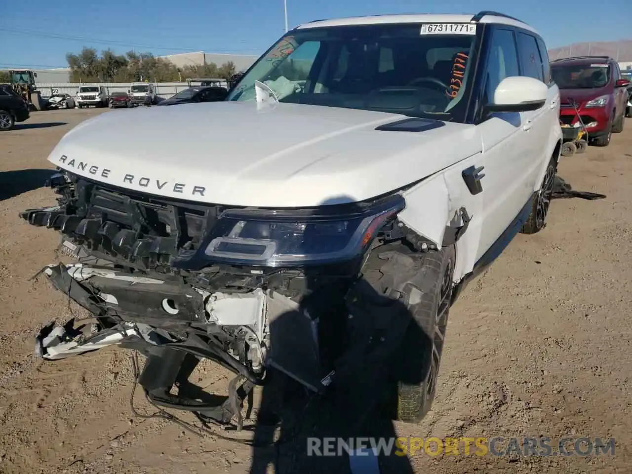 2 Photograph of a damaged car SALWR2RU7KA860839 LAND ROVER RANGEROVER 2019