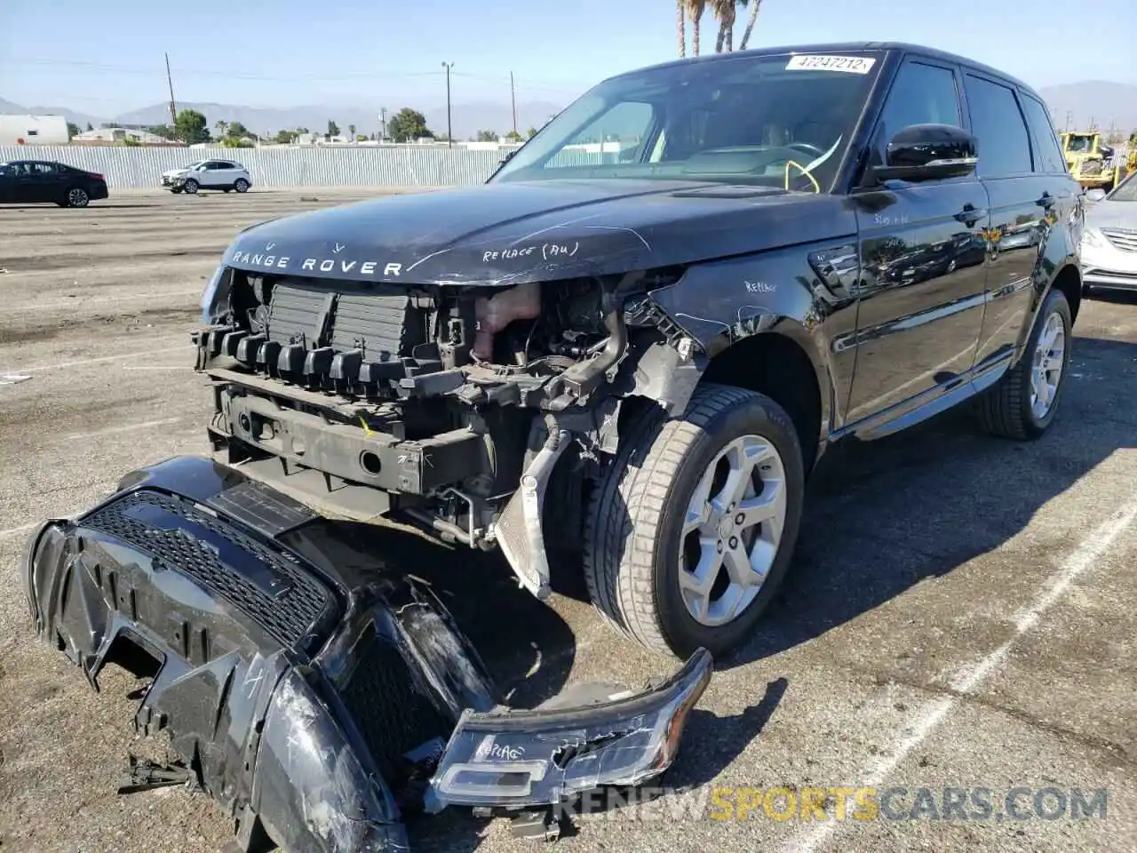 2 Photograph of a damaged car SALWR2RVXKA841341 LAND ROVER RANGEROVER 2019