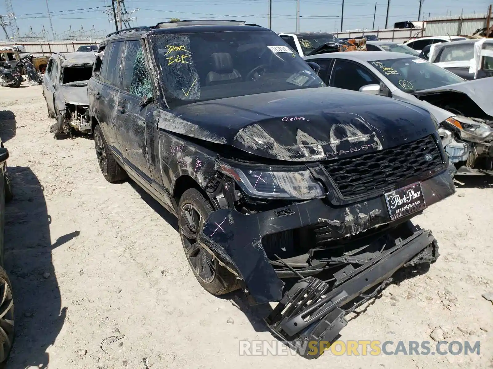 1 Photograph of a damaged car SALGS2RU8LA592748 LAND ROVER RANGEROVER 2020