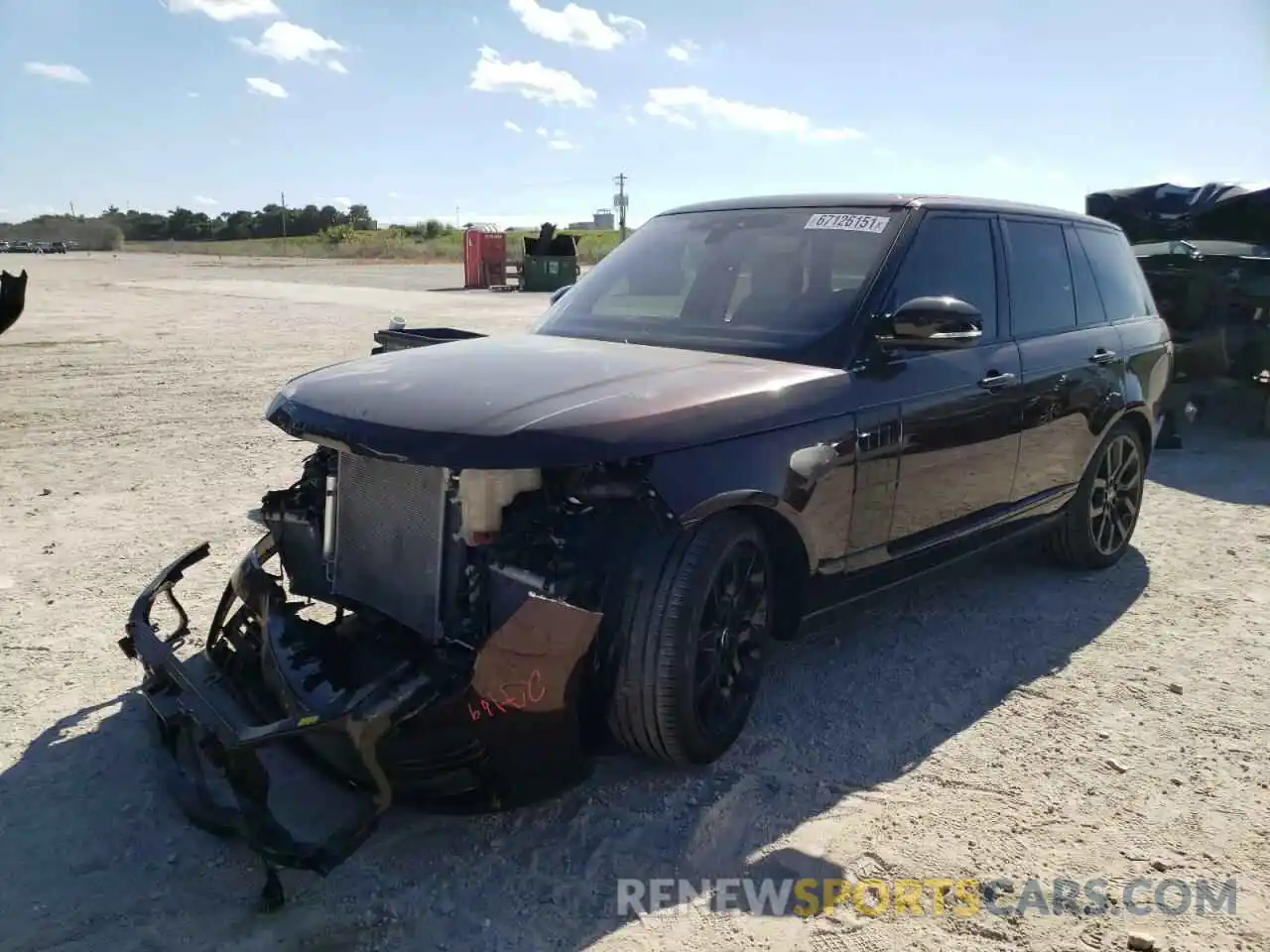 2 Photograph of a damaged car SALGS2RU9LA580480 LAND ROVER RANGEROVER 2020