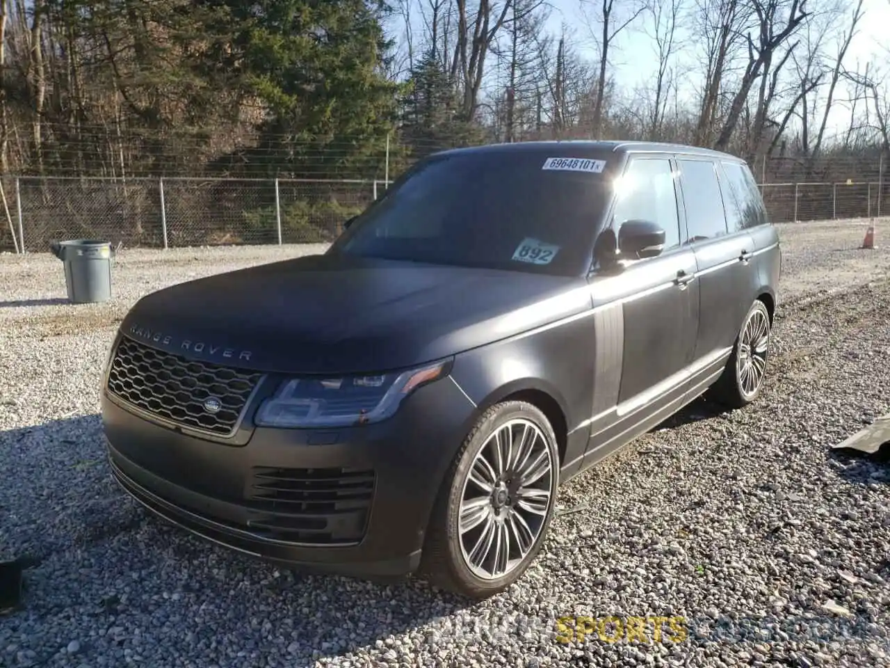 2 Фотография поврежденного автомобиля SALGS2SEXLA573766 LAND ROVER RANGEROVER 2020