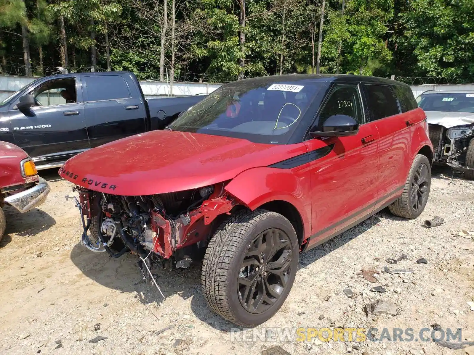 2 Photograph of a damaged car SALZJ2FX2LH070442 LAND ROVER RANGEROVER 2020