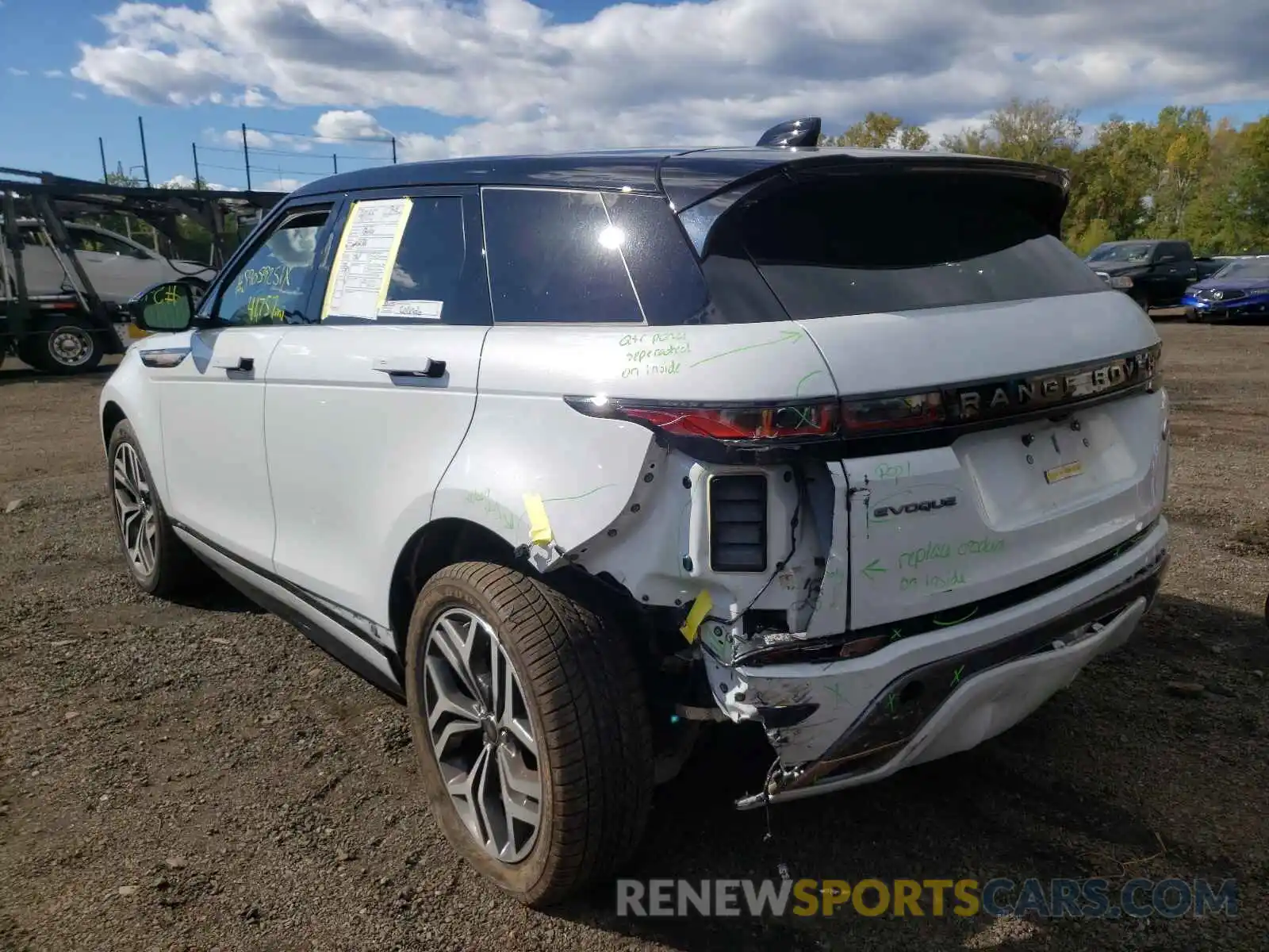 3 Photograph of a damaged car SALZL2FX5LH041172 LAND ROVER RANGEROVER 2020